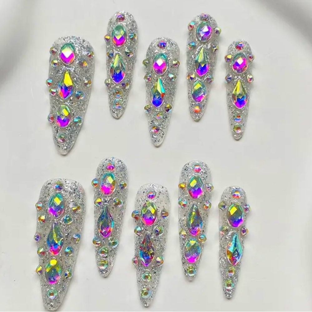 Sparkling Rhinestone Nail Set - Picture 2 of 5